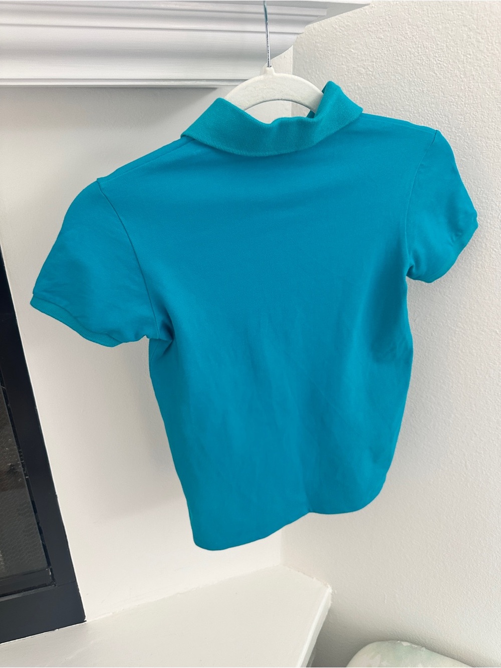GUCCI 🦋 Kids Turquoise Polo with Yellow Script Logo - Picture 8 of 8